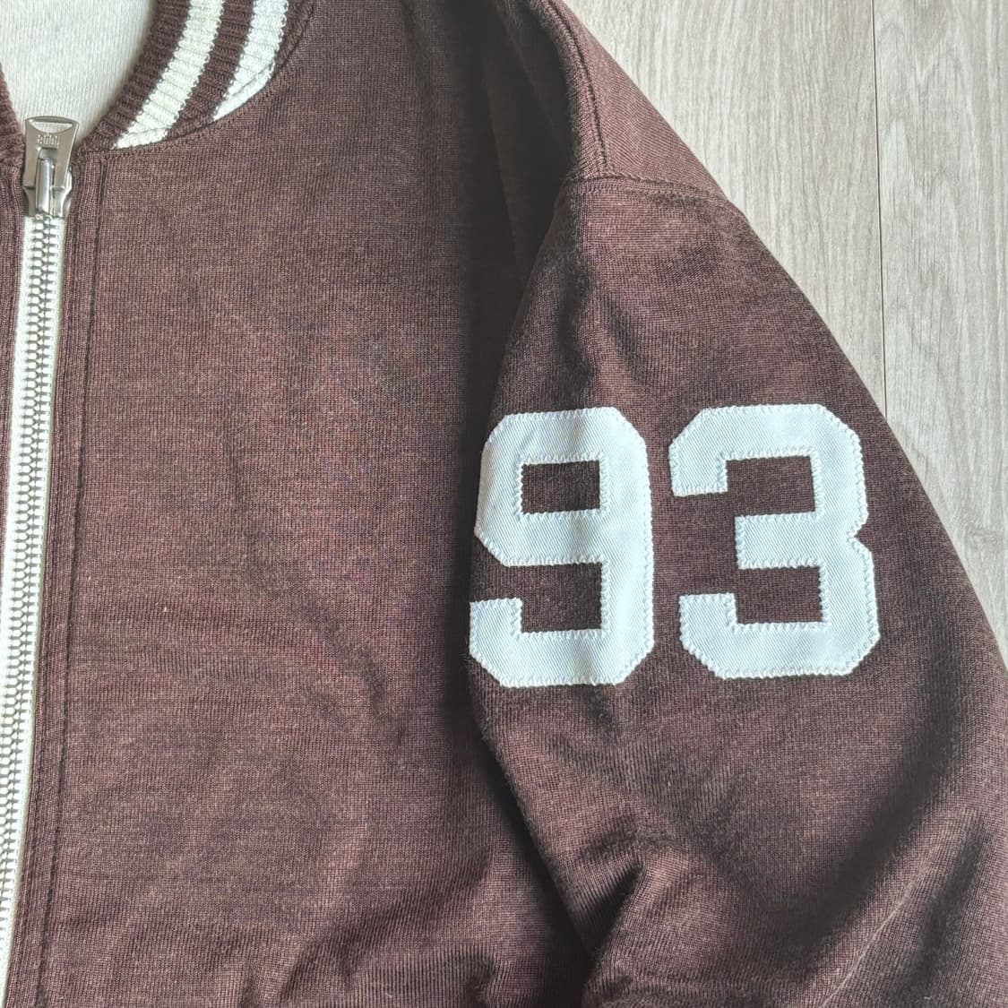 BAPE 저지 바시티 자켓 Brown (Small) 상품이미지4