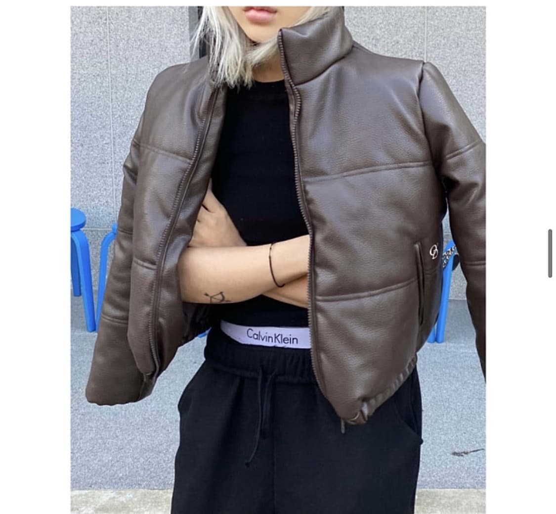 오도어 레더 패딩 상품이미지3