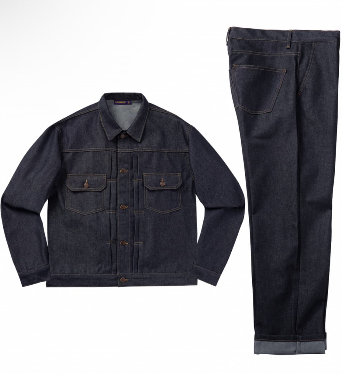 라퍼 논페이드 카우보이 데님 셋업 상품이미지2