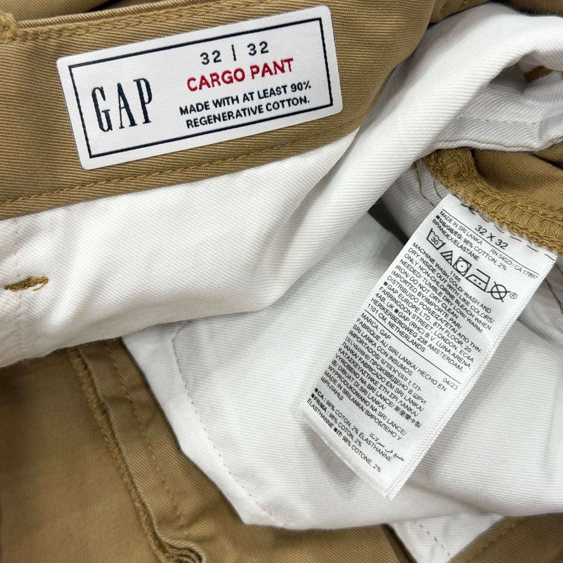 GAP 갭 빈티지 립스탑 워크 카고팬츠 바지 베이지 32 상품이미지4