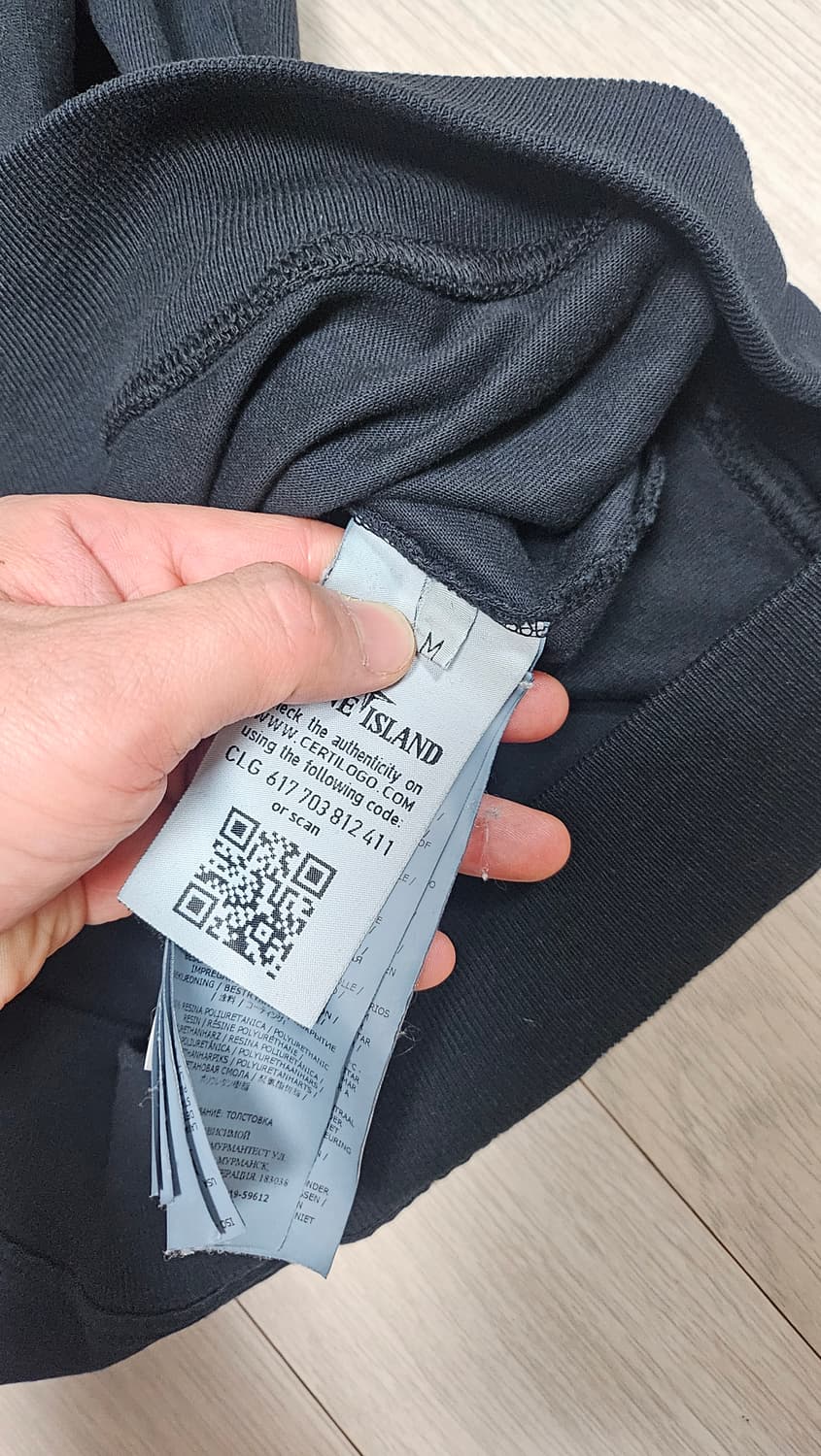 (23fw) 스톤아일랜드 투포켓 맨투맨 블랙 M 상품이미지5