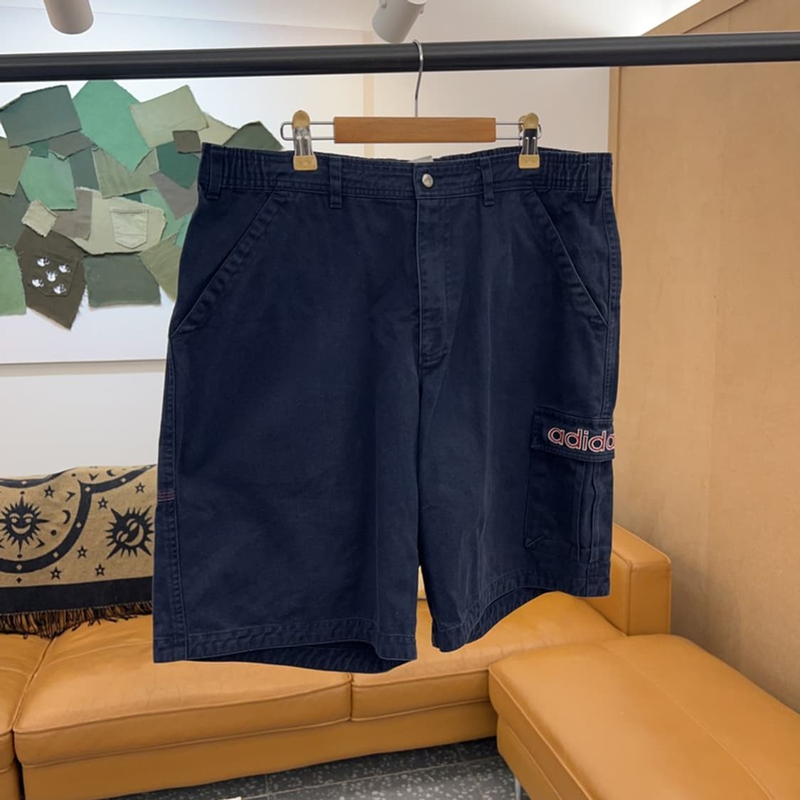 아디다스 빈티지 올드스쿨 스펠아웃 카고팬츠 반바지 L C04933  상품이미지2
