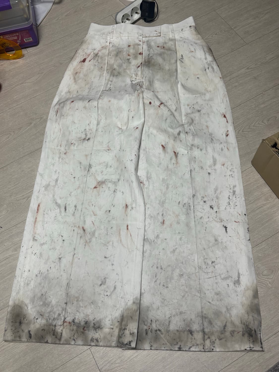 OBM 화이트 블러드 트라우저 상품이미지1