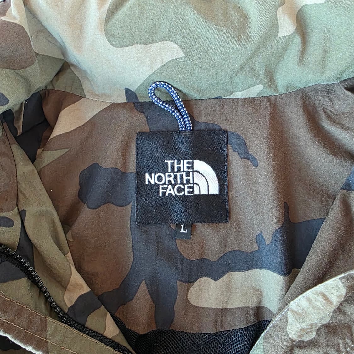 일본판 노스페이스 노벨티 카모플라쥬 야상 바람막이 L(105) 상품이미지5
