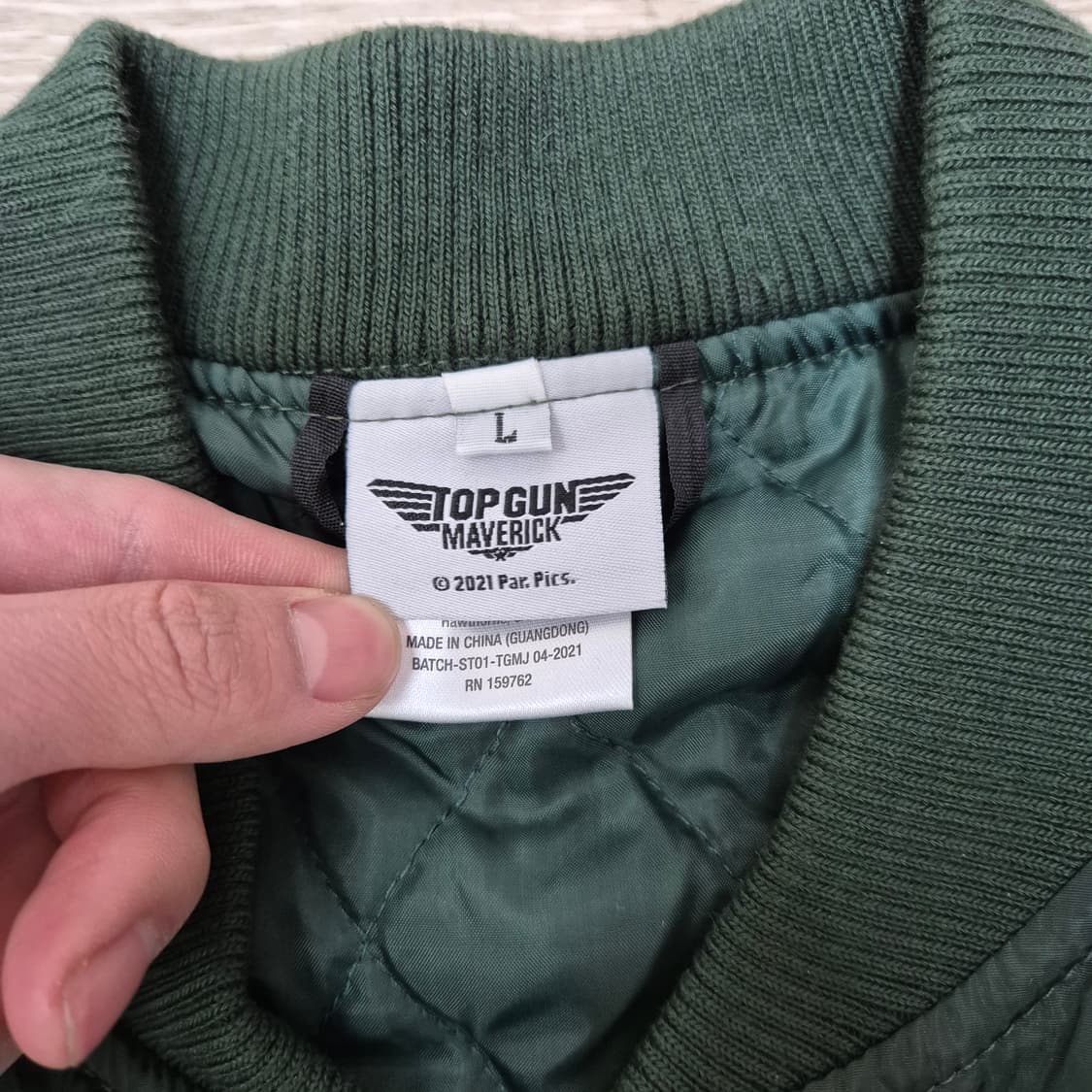 탑건 매버릭 사이드포켓 MA-1 항공점퍼 L(100) 상품이미지6