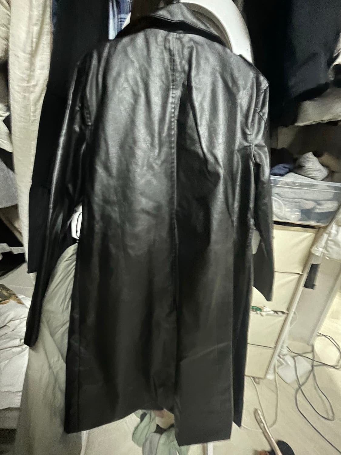 롱 가죽 자켓 상품이미지2