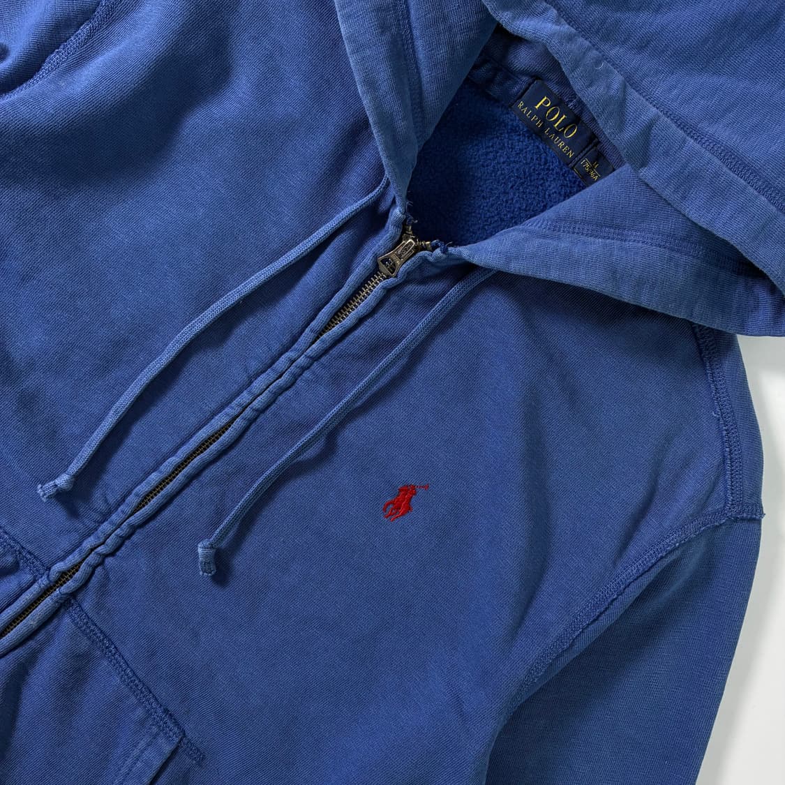 Polo  폴로 랄프로렌 자수 코튼 블루 후드집업  상품이미지3