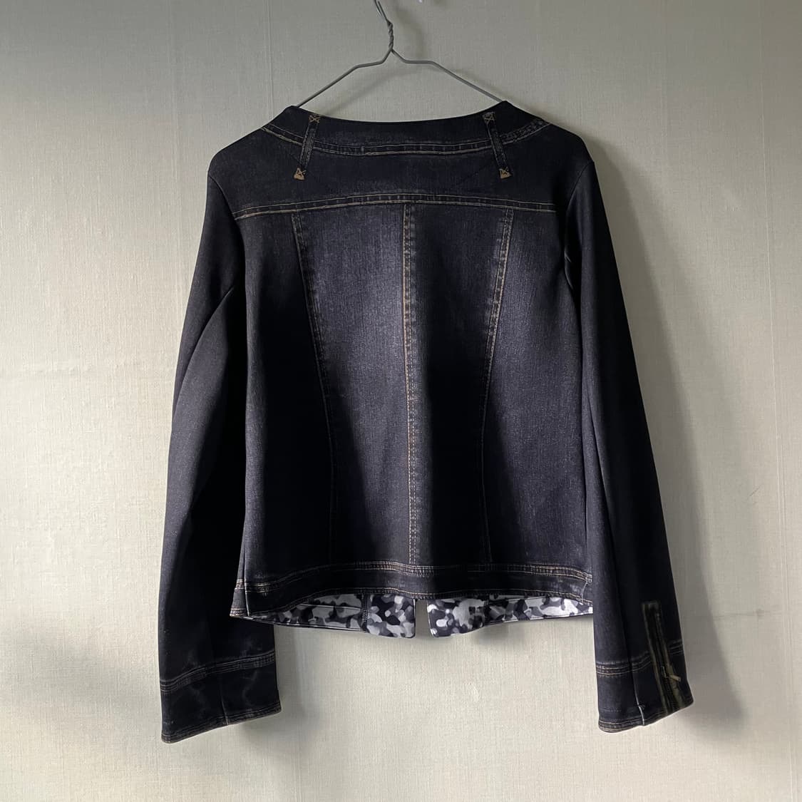 데님 패턴 빈티지 자켓 상품이미지2