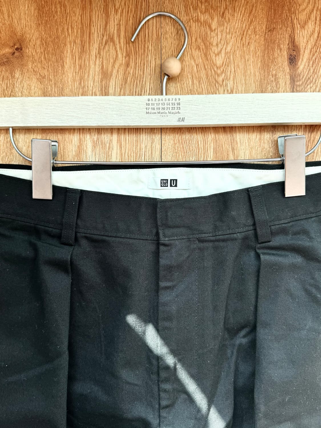 [최저가] 유니클로 U 턱 와이드 치노 블랙 / 르메르 상품이미지3