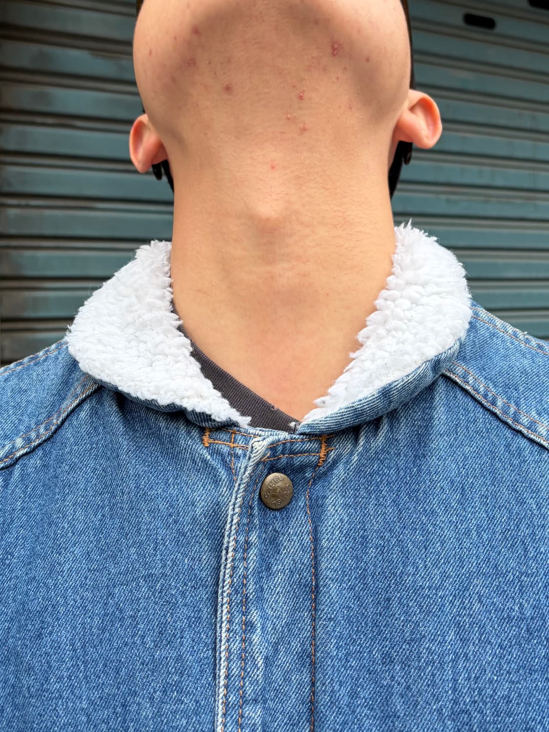 90‘s Camel Cigarettes Sherpa line denim  상품이미지3