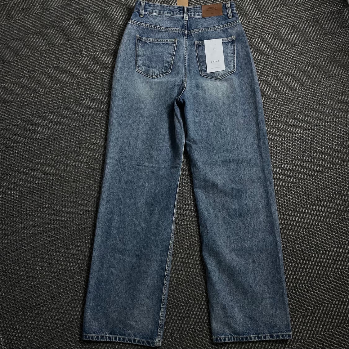 AHEAD 빈티지 와이드 워싱 데님 팬츠o 4560 상품이미지1