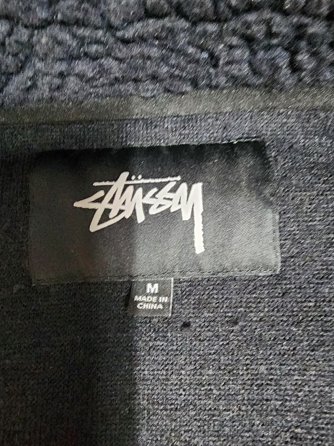 스투시 블랙 양털 조끼 집업 베스트 상품이미지3