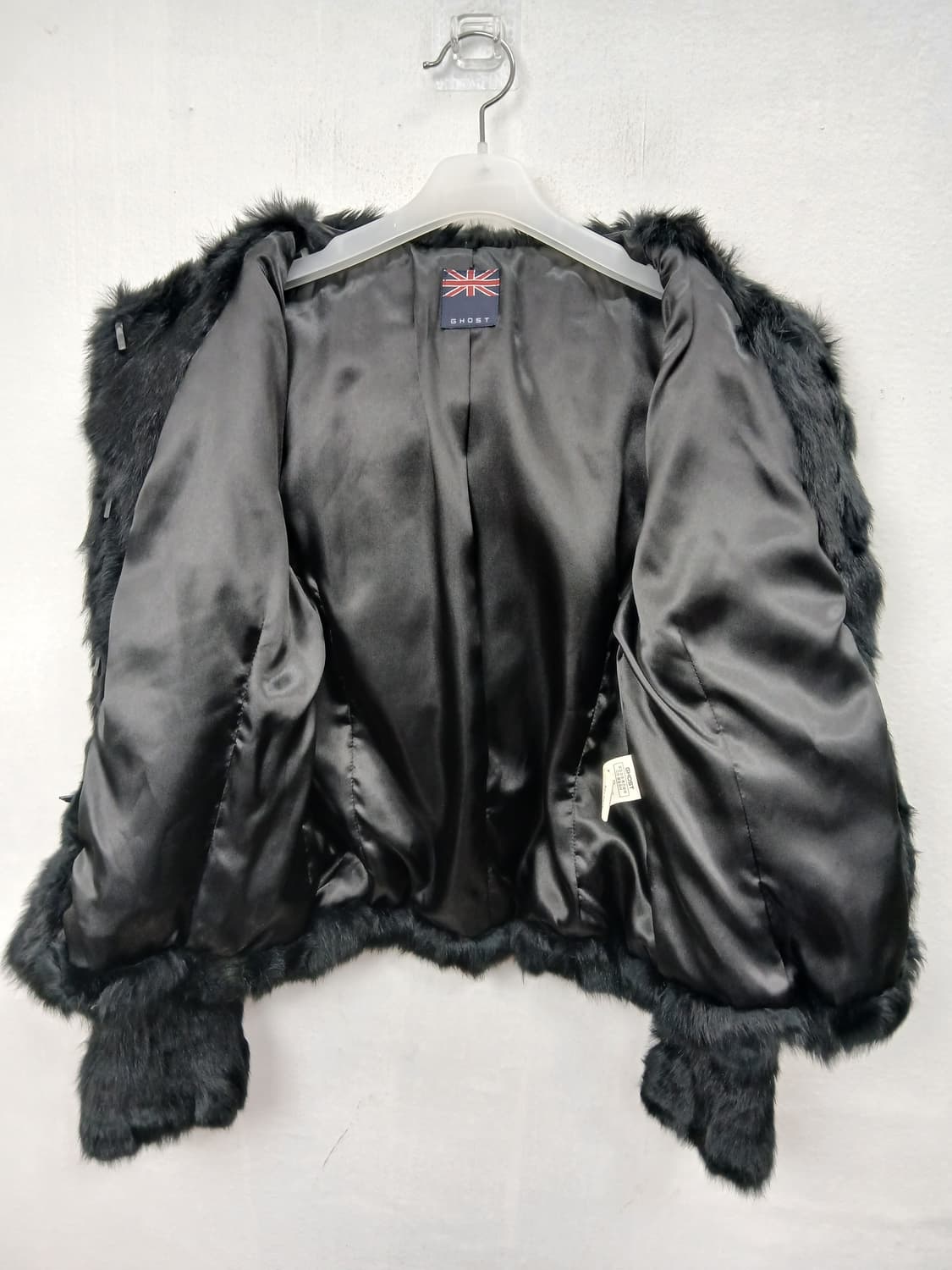 Ghost 천연토끼털 자켓 블랙 90 S 상품이미지5