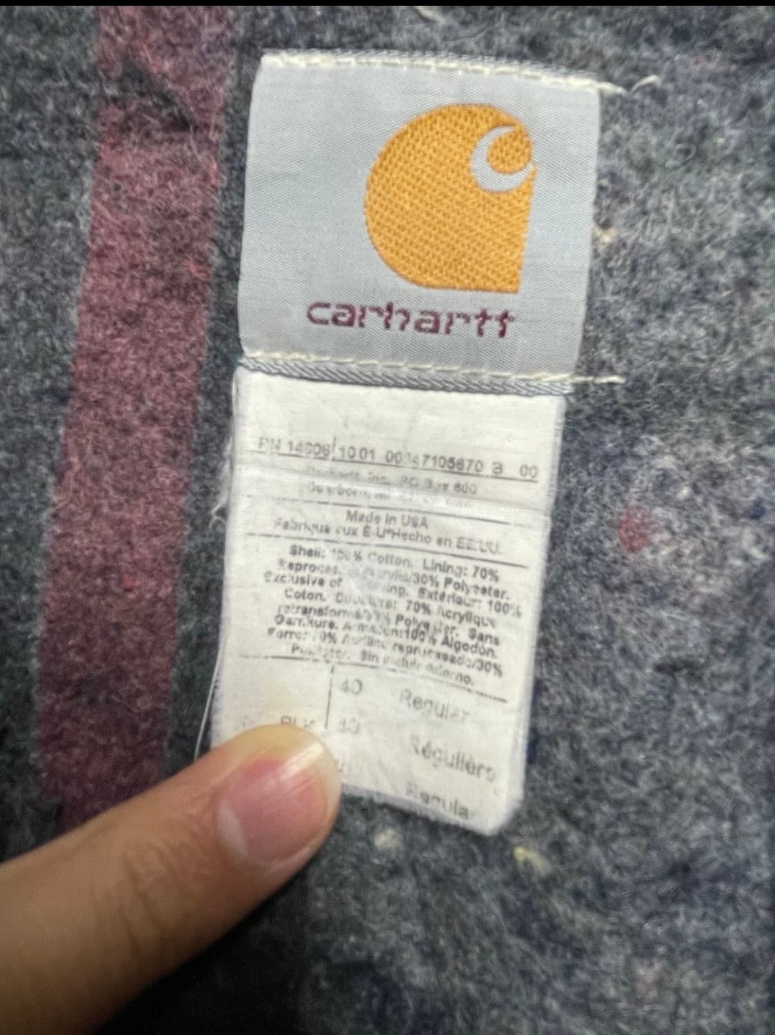 칼하트 j01 blk 40 사이즈 상품이미지5