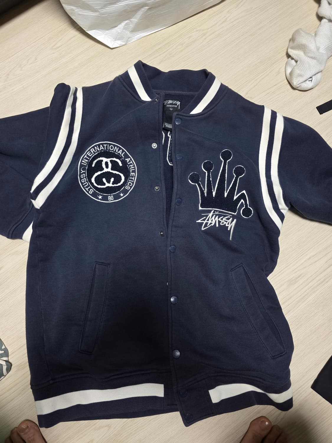 90s스투시 네이비 크라운 스투니 자켓! 상품이미지1