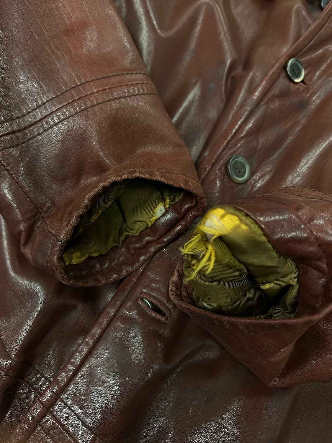 (50)발렌티노 양털 시어링 리얼 레더 코트 상품이미지10