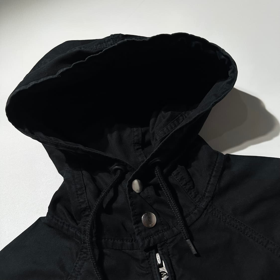 폴로 랄프로렌 코튼 나일론 후드 자켓 블랙 상품이미지6