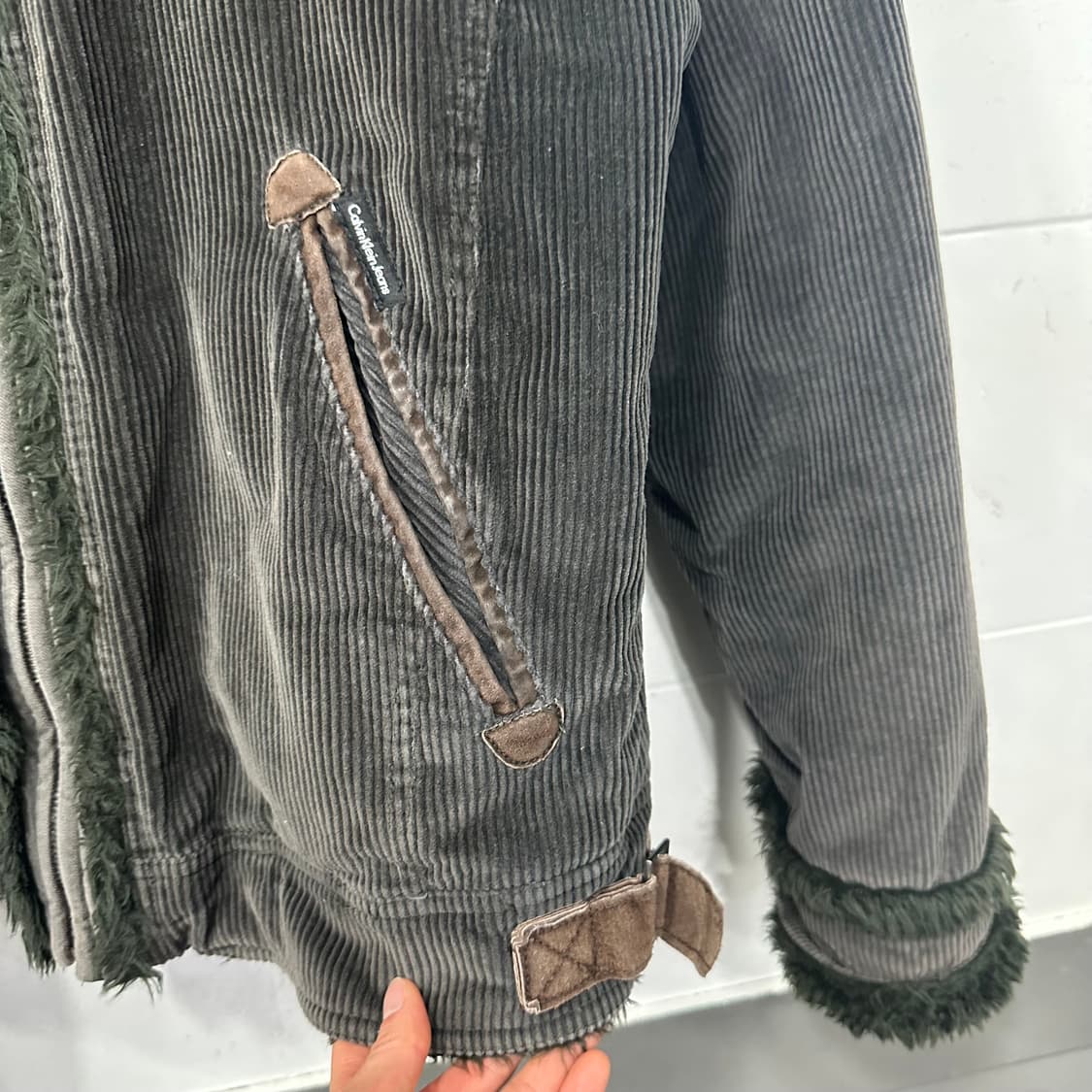 캘빈클라인진 시어링 코듀로이 자켓 상품이미지5