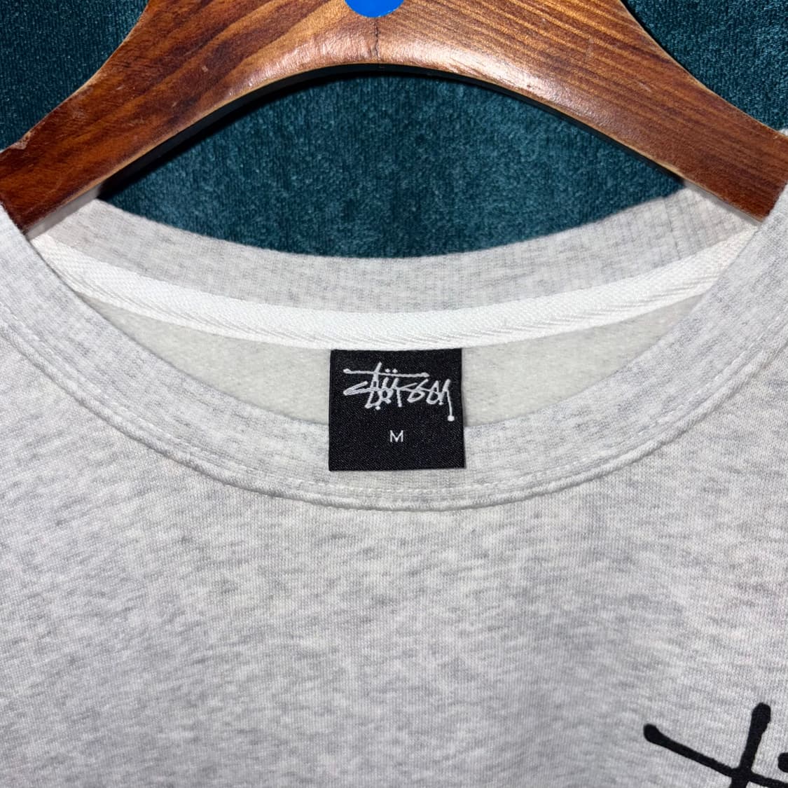 (M) 스투시 백로고 기모 맨투맨 상품이미지5