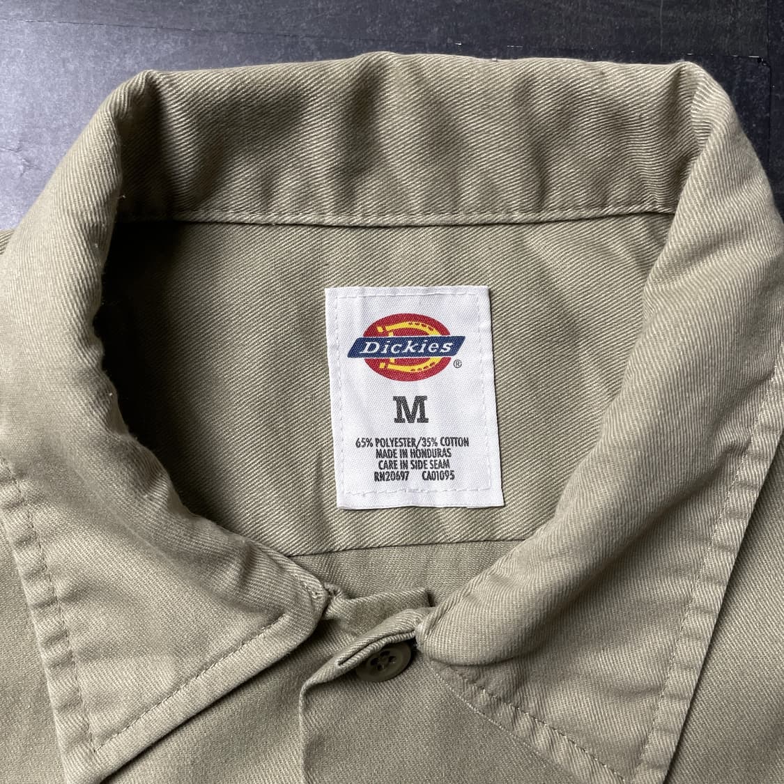 DICKIES 디키즈 빈티지 베이지 플랩포켓 워크 셔츠 A00798 상품이미지10