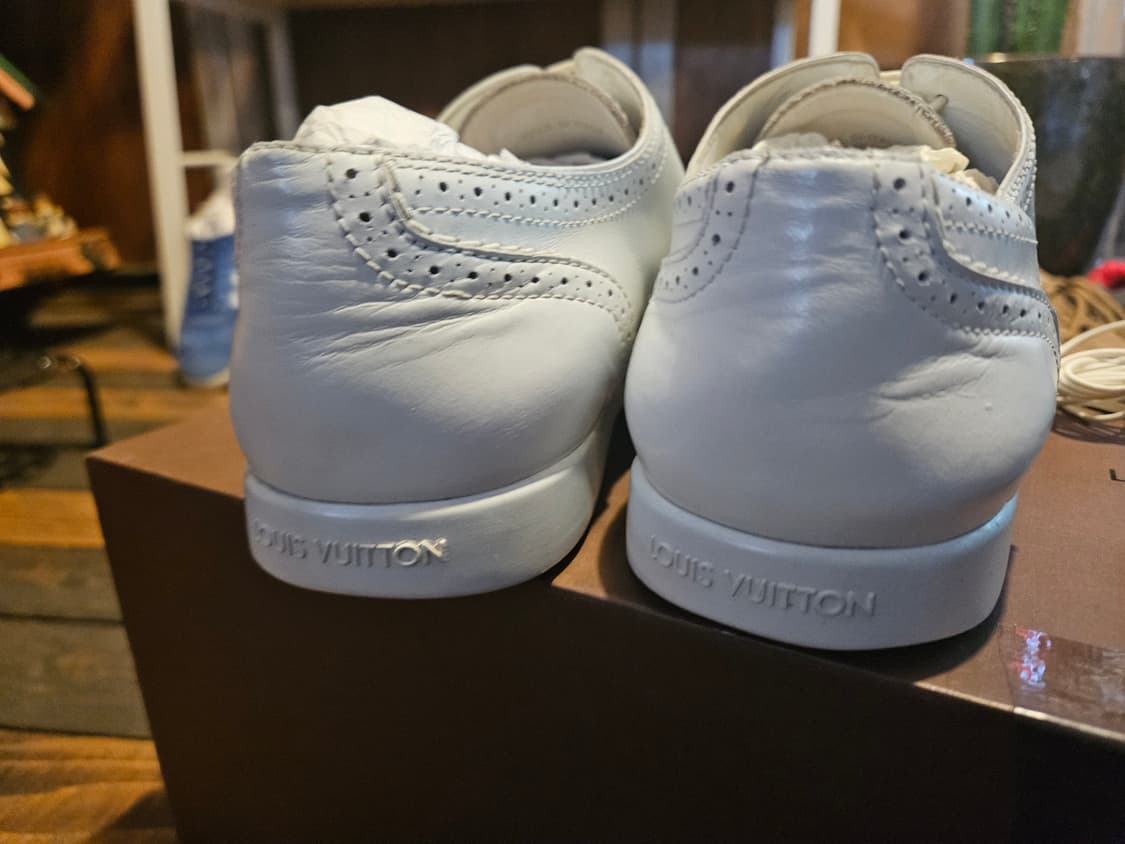 루이비통 LV 남성 화이트 가죽 슈즈 / 클래식 레어 / 정품 풀구성
 상품이미지7