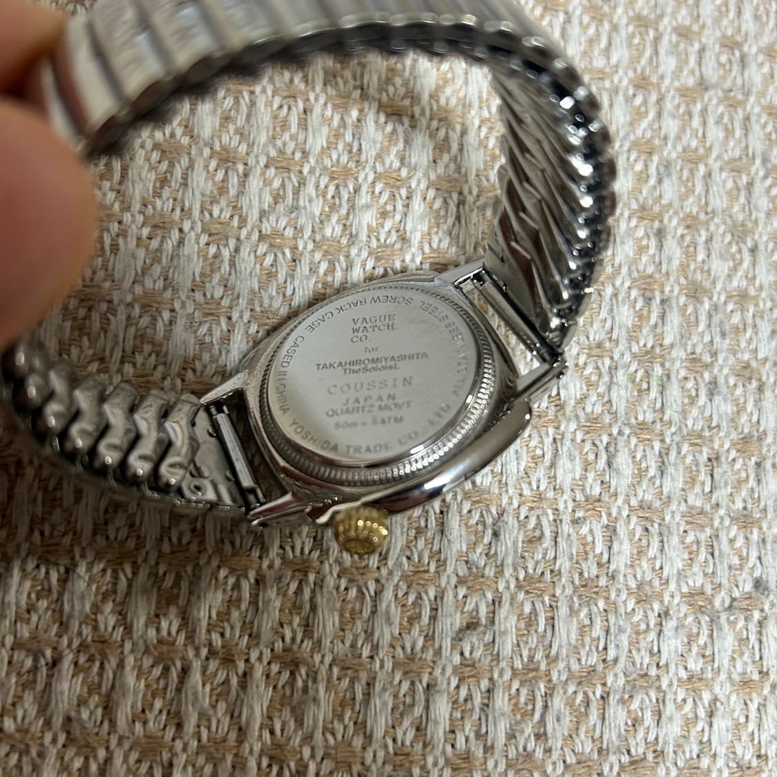 [L, 32mm] 솔로이스트 X 바그워치 시계 실버 베이지 상품이미지4