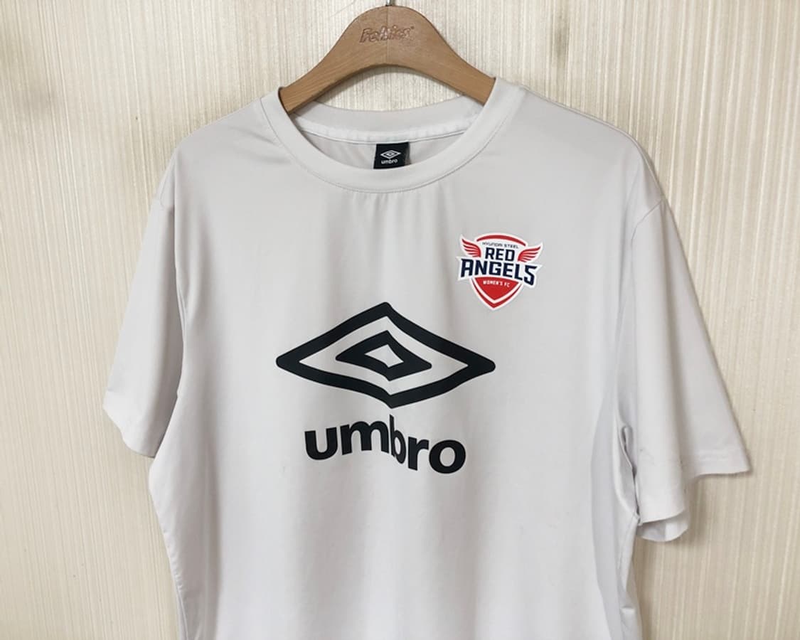 WK리그 엄브로 인천 현대제철 레드엔젤스 선수실착 트레이닝셔츠 2XL 상품이미지6