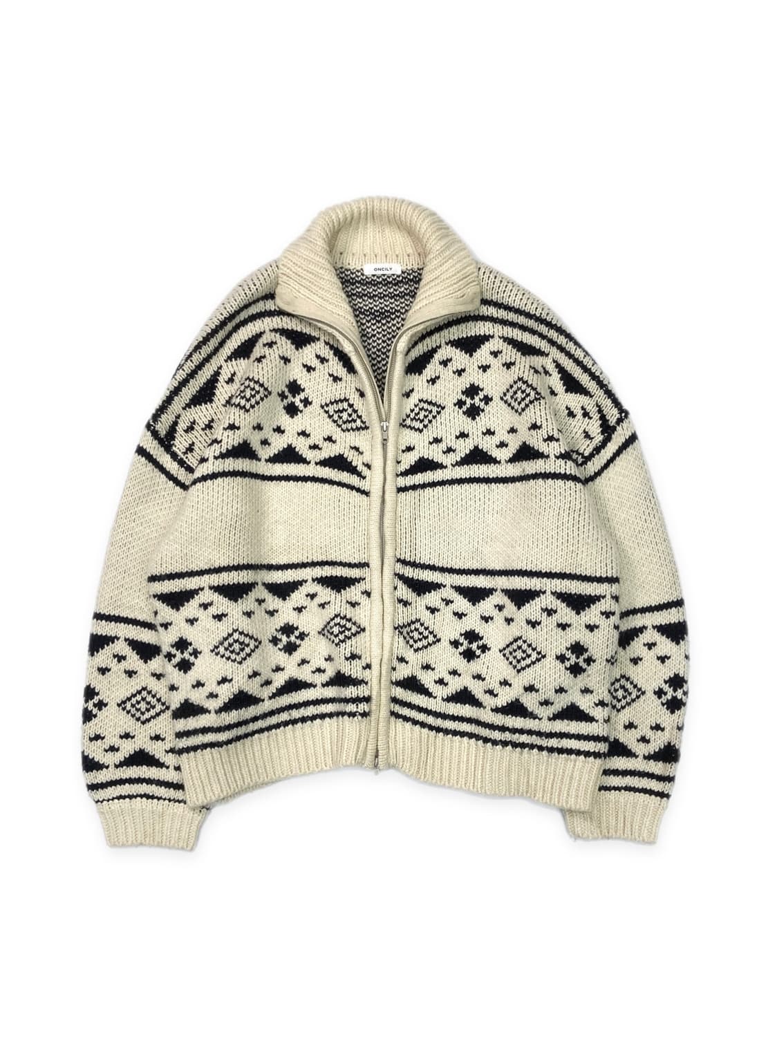 ONCILY Nordic knit zip up 상품이미지2