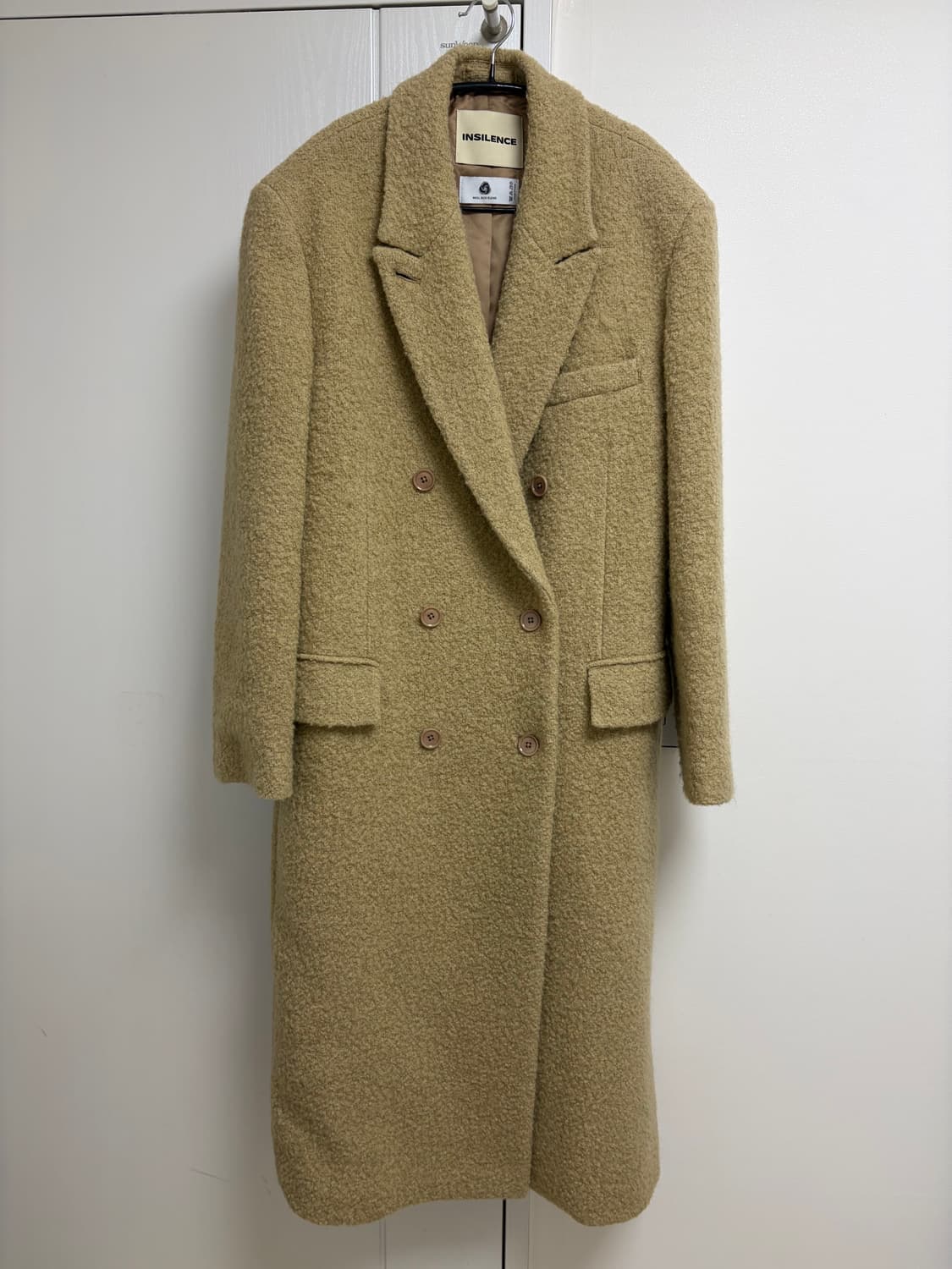 인사일런스 키드 모헤어 부클 코트  BEIGE 상품이미지2