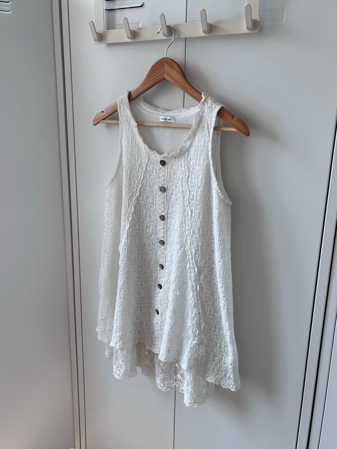 Close up 레이스 크로셰 레이어드 원피스 상품이미지2