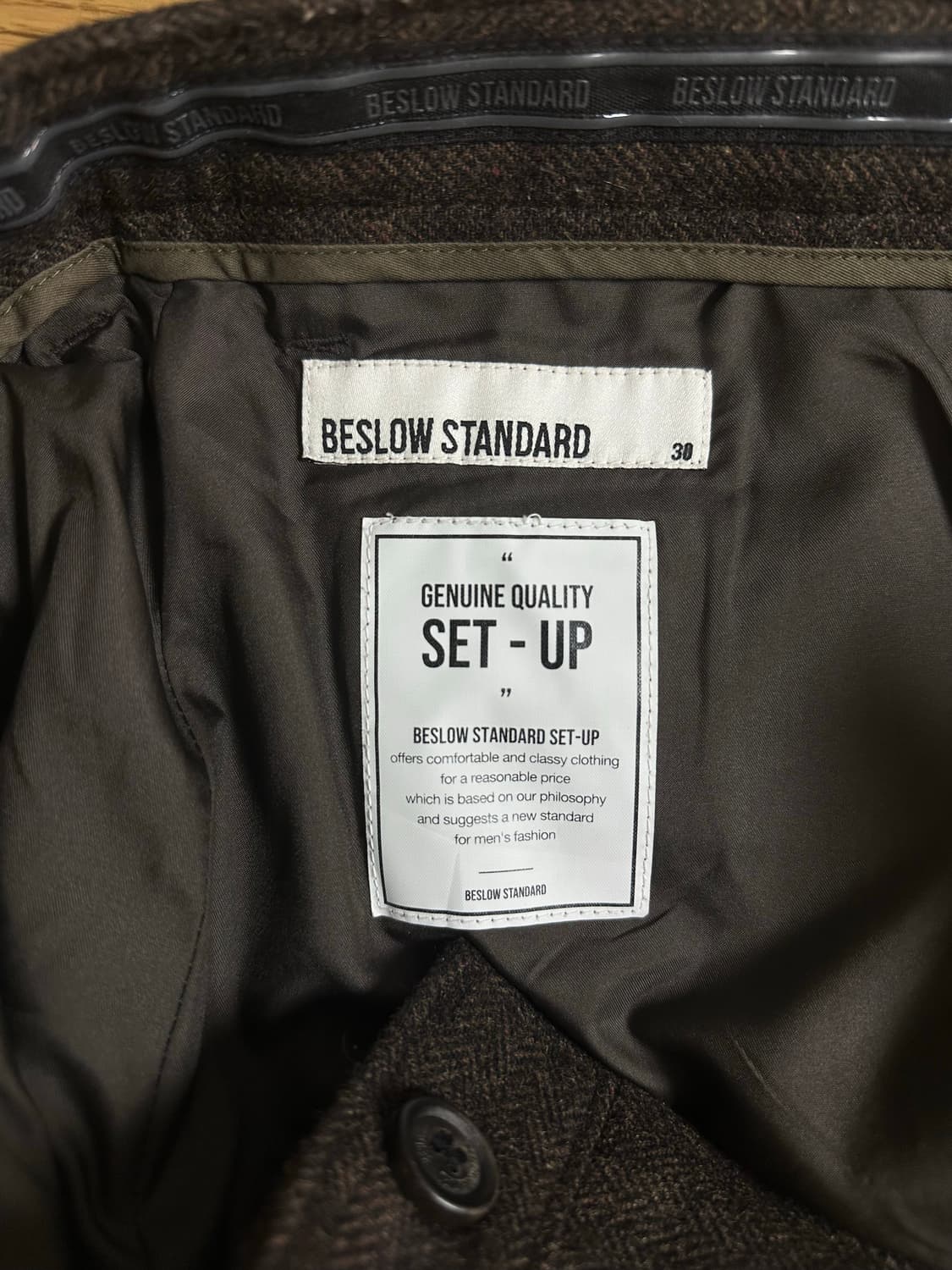 BESLOW STANDARD 헤링본 셋업 M/30 상품이미지5