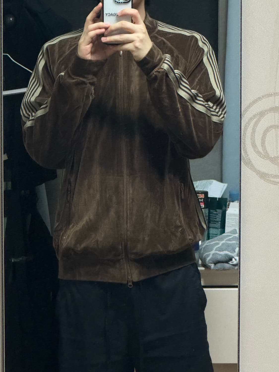 [XL] 니들스 벨루어 트랙자켓 브라운 상품이미지4