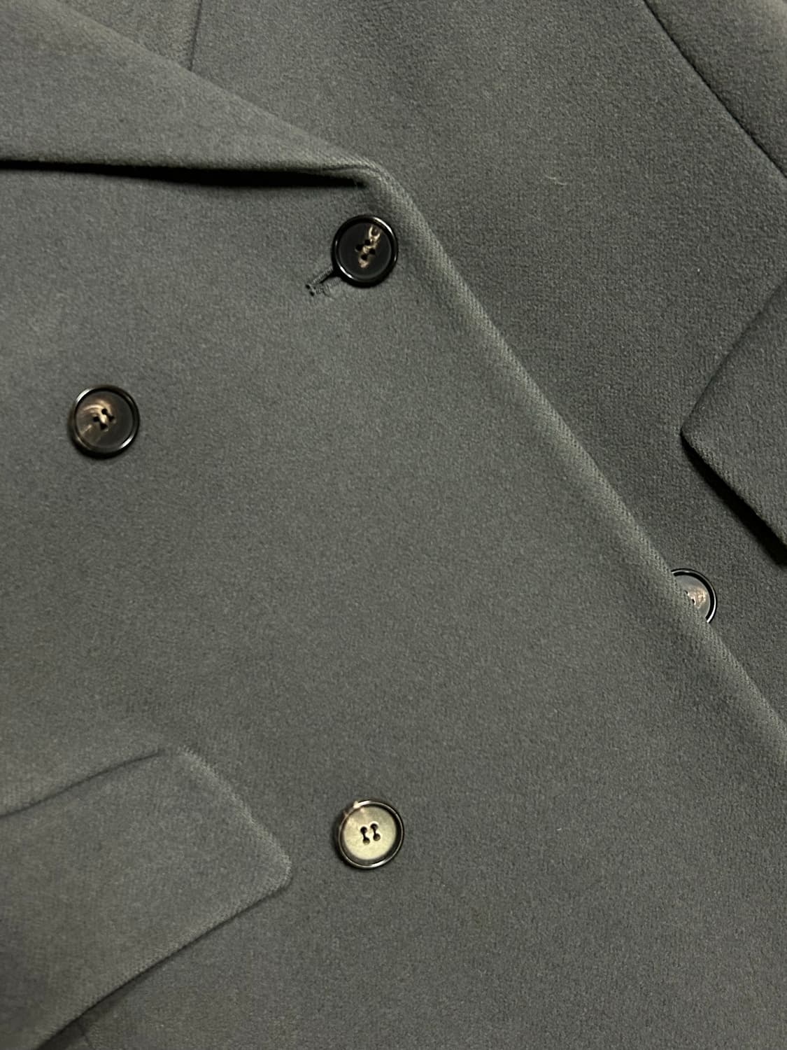 시스템 울캐시미어 더블코트 애쉬그레이(95) 남성남자롱코트 솔리드타임 상품이미지3