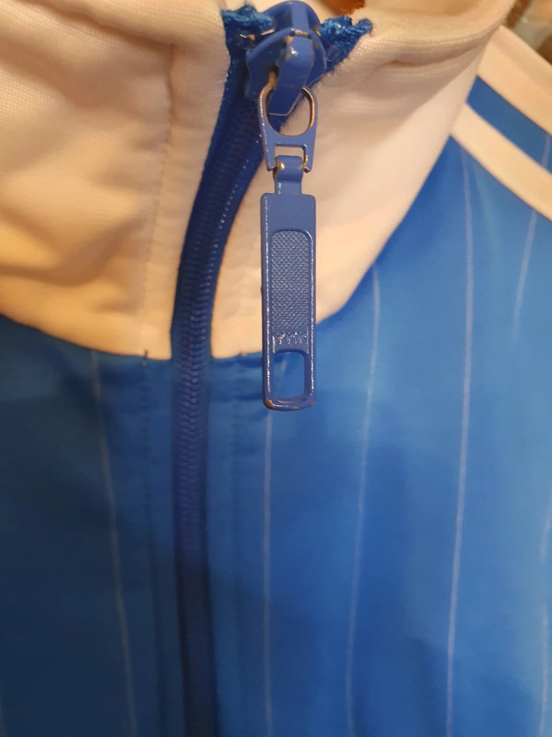 레어 아디다스 스트라이프 파이어버드 트랙 탑 져지 블루 M 상품이미지4