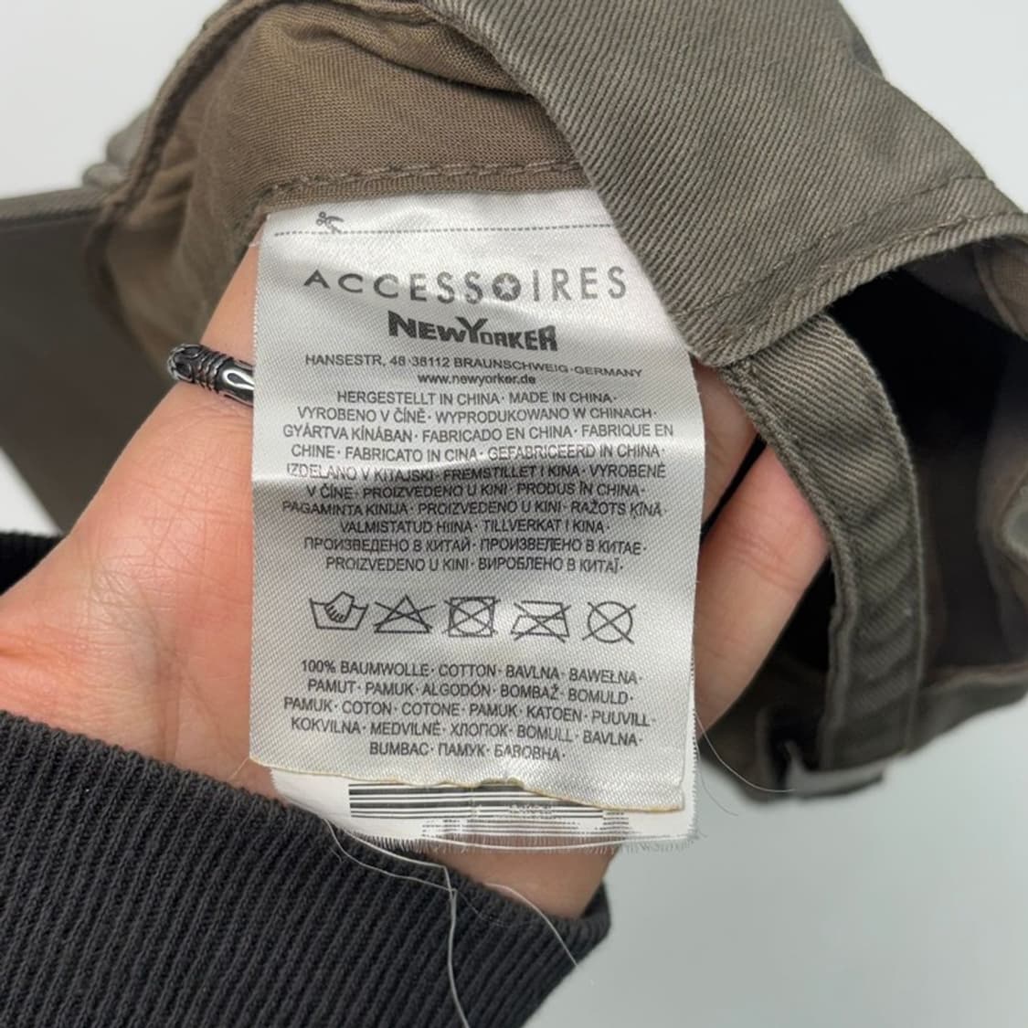 NEWYORKER 그래픽 자수 캡 올리브 상품이미지8