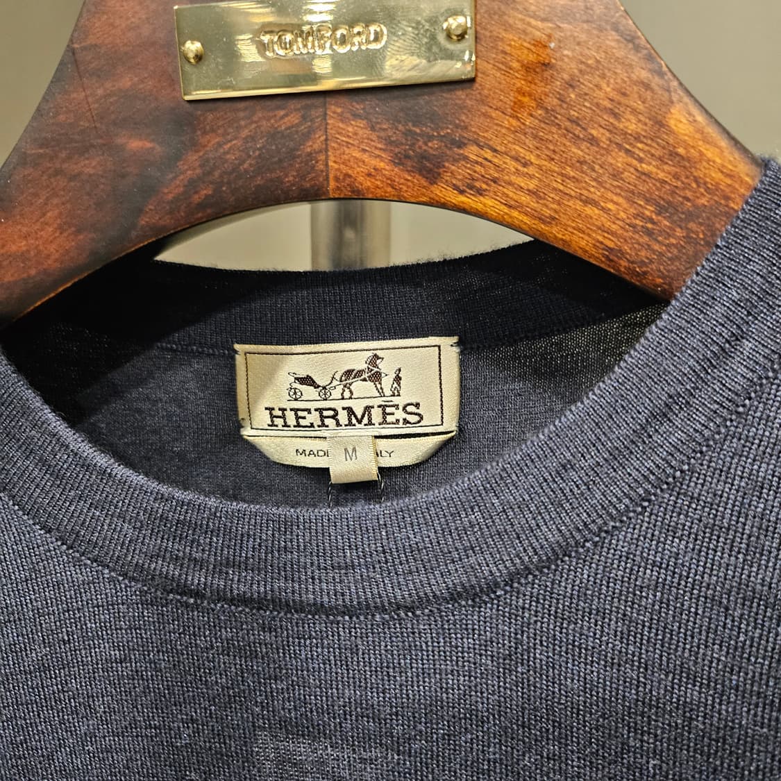 에르메스 캐시미어 실크 컬러블록 니트 상품이미지5