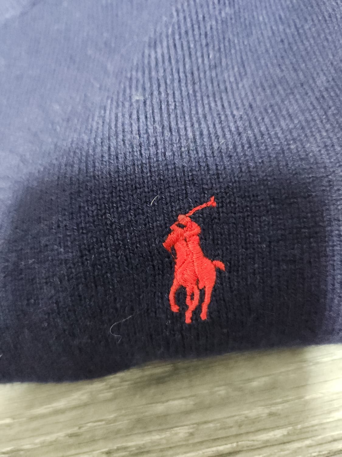 폴로 메리노울 네이비 니트 상품이미지8