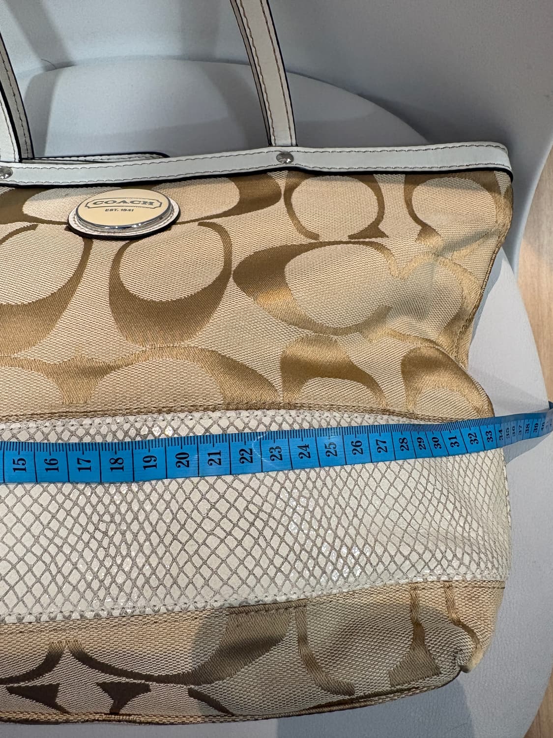 코치 시그니처 아이보리 숄더백 가방 상품이미지6