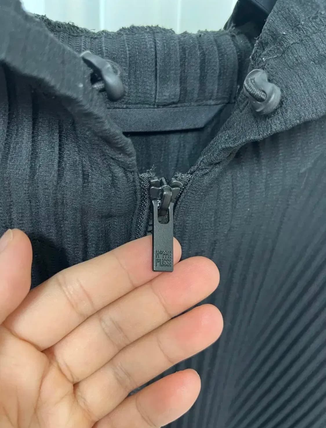 옴므플리세 후드집업 블랙 JL110 상품이미지3