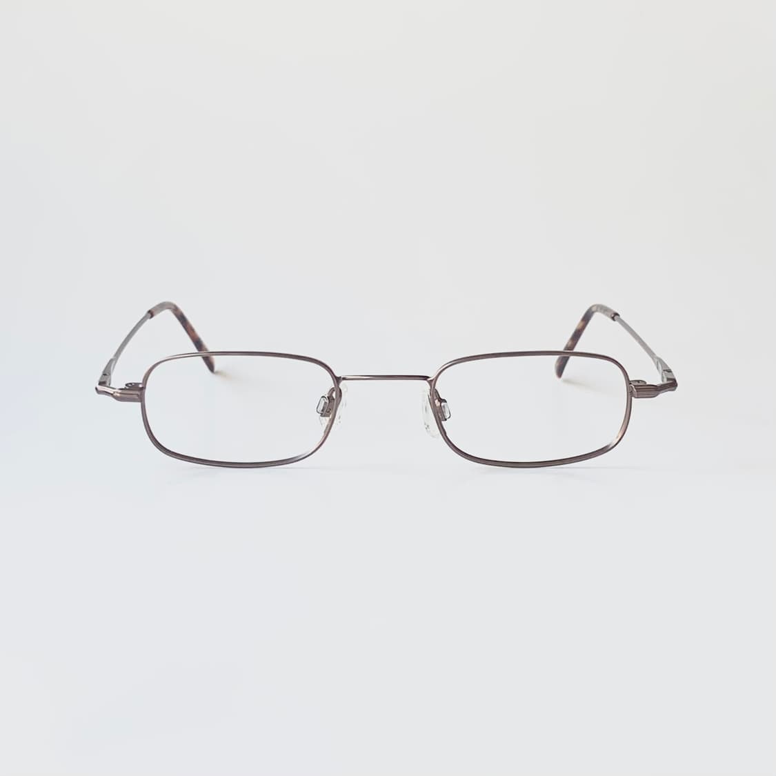 2450 데드스탁 슬림 소형 남녀공용 사각 건메탈 호피 미니멀 프레임 빈 상품이미지2