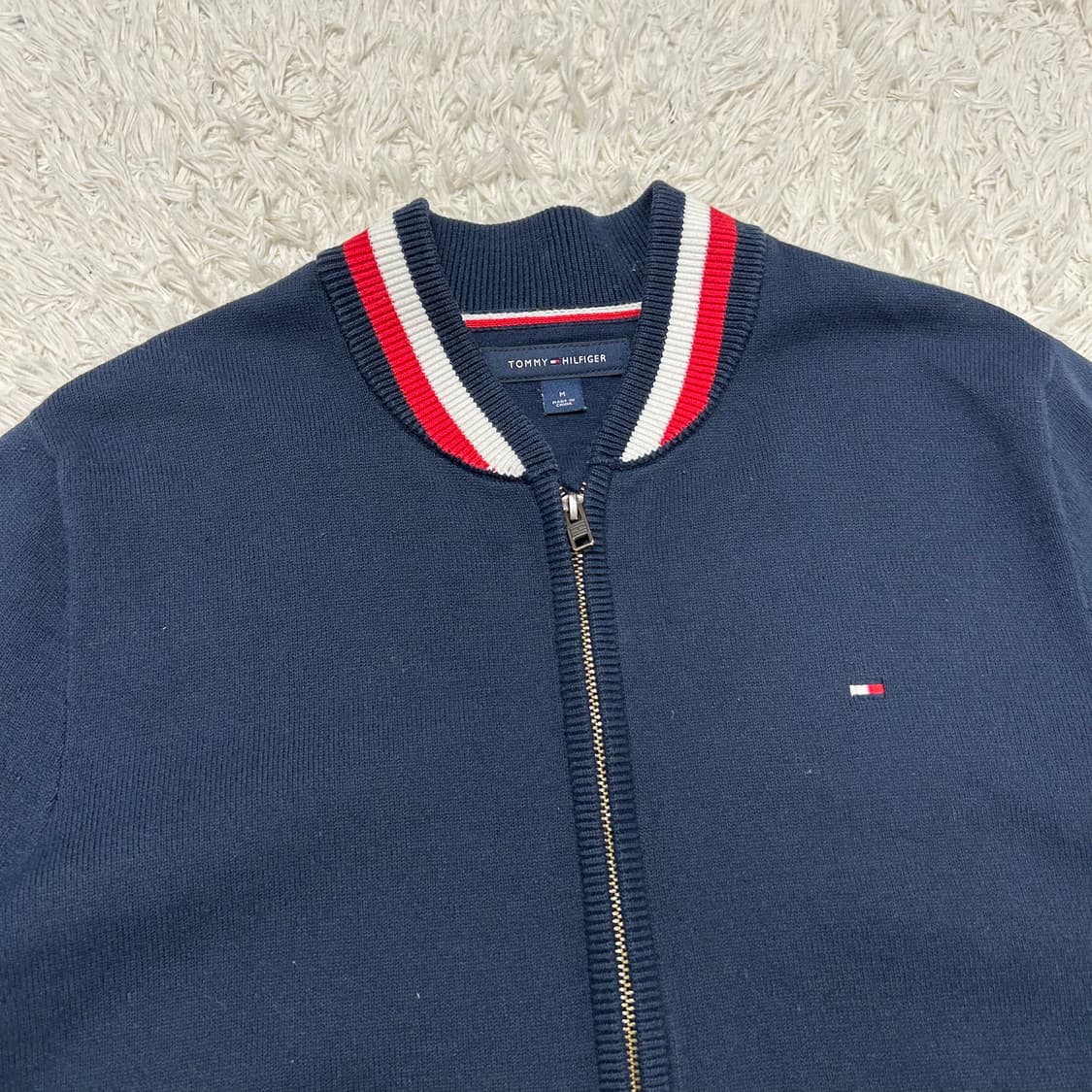 Tommy Hilfiger Navy Knit Zip-up 상품이미지5