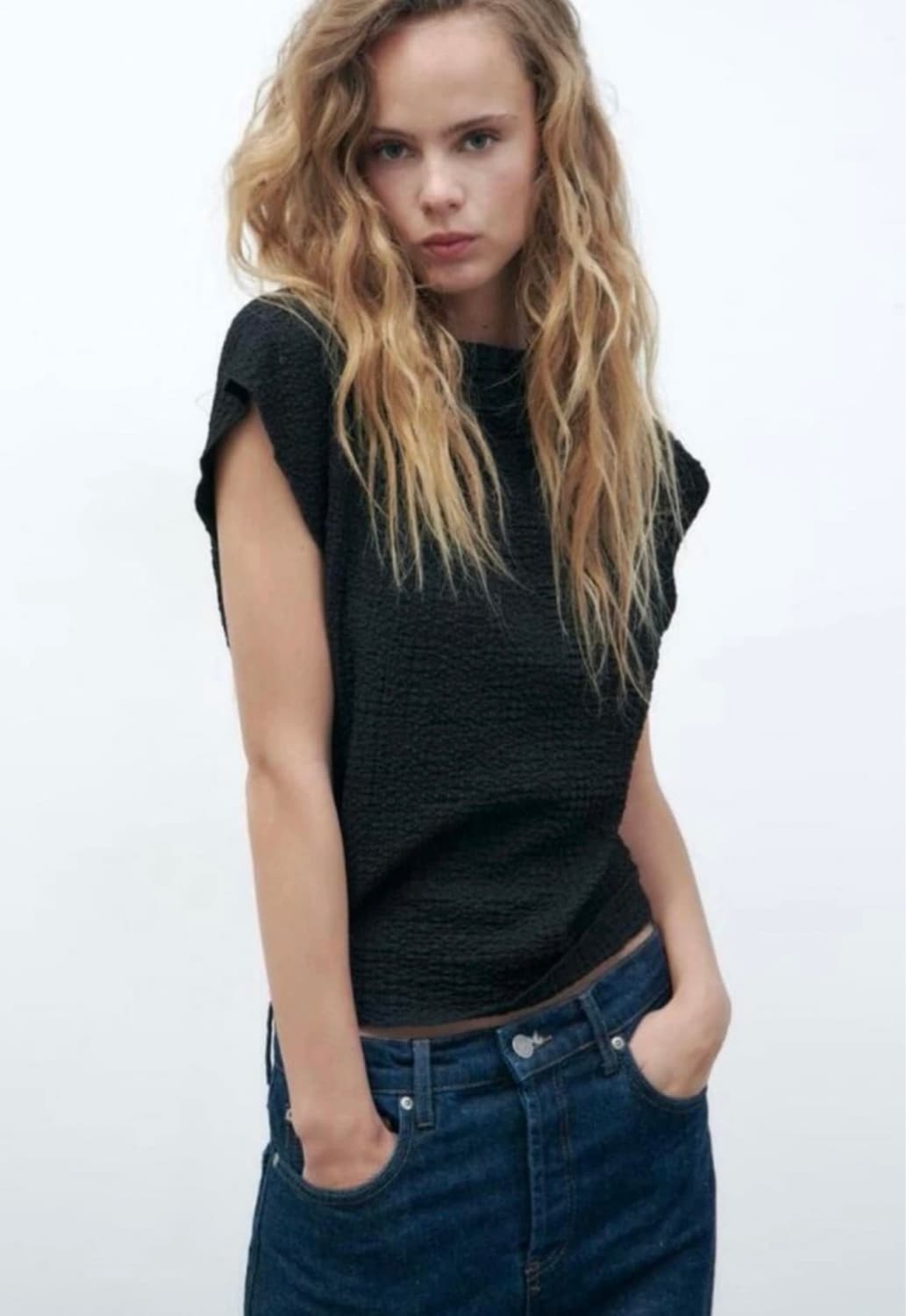 자라 링클반팔티셔츠s 새상품 상품이미지3