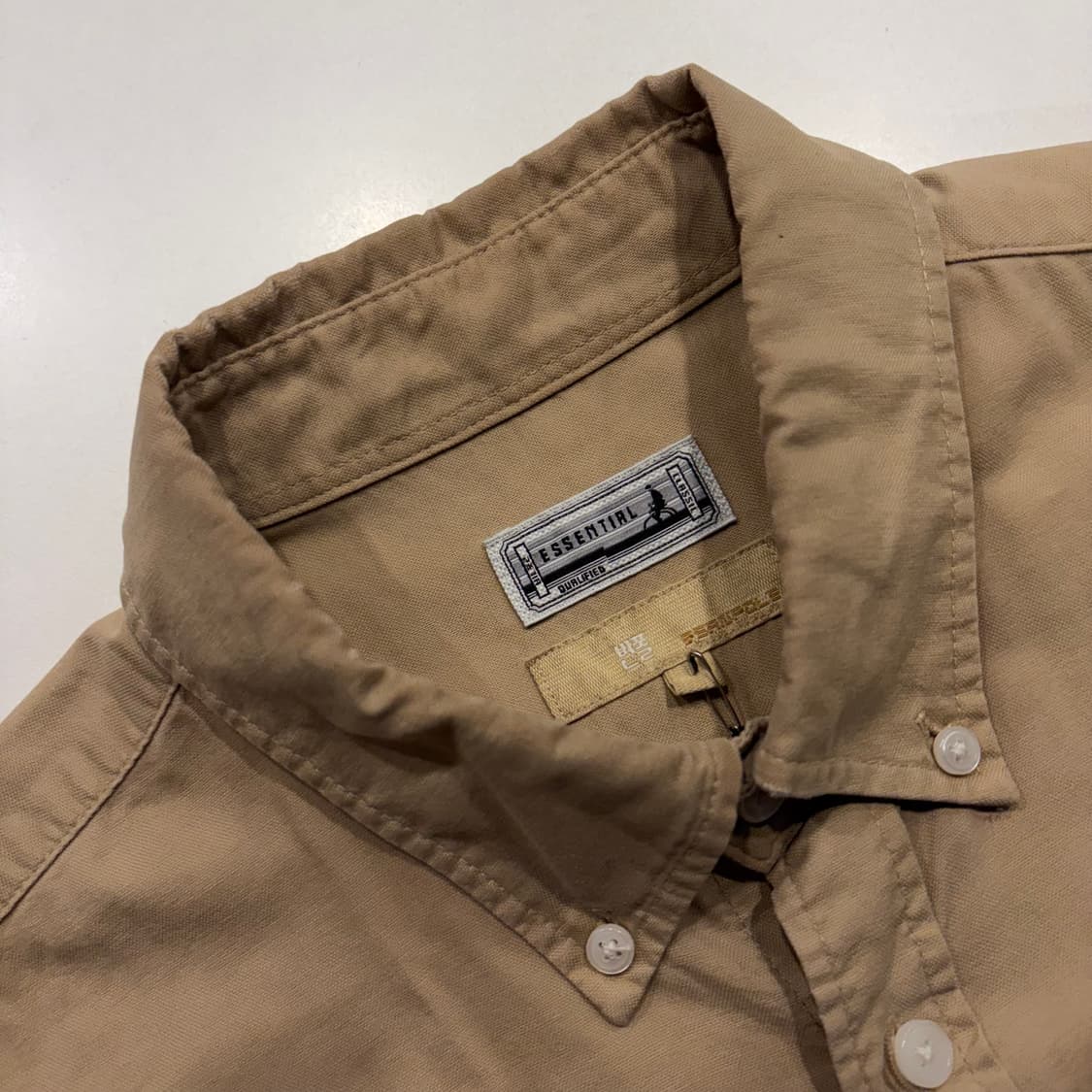 [L] 빈폴 에센셜 오리지널 베이지색 남방 셔츠 C860 상품이미지5