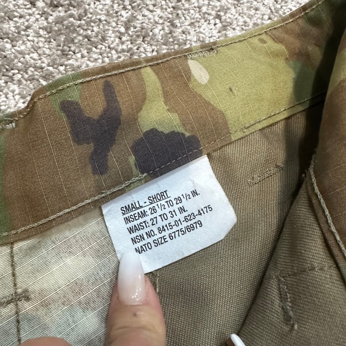 US Army 오리지널 OCP 밀리터리 카고팬츠S 상품이미지2