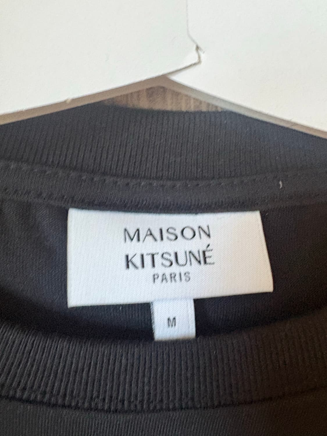 메종키츠네 롱슬리브 M 블랙 상품이미지2