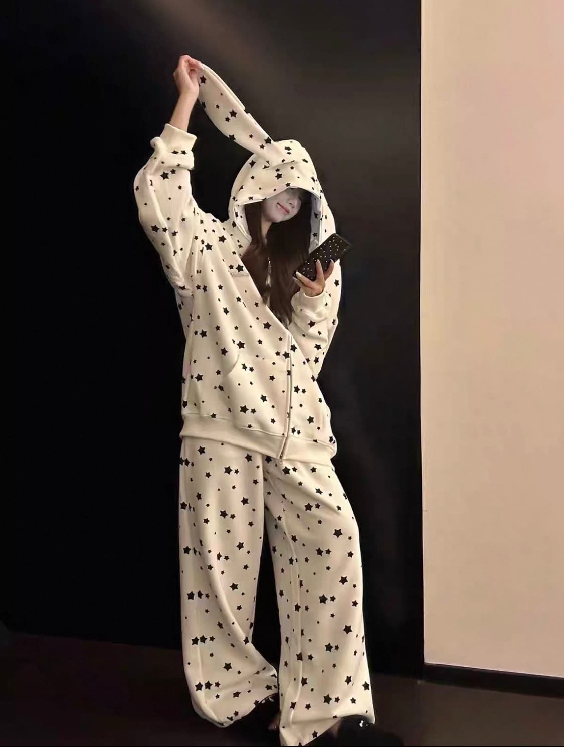 귀달린 옷 셋업 팝니다 상품이미지1