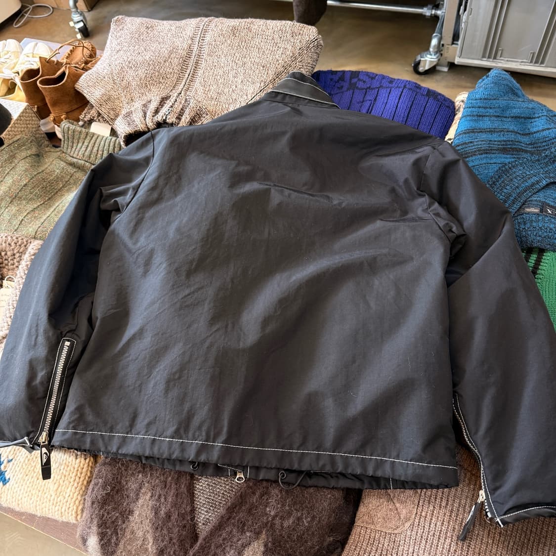 90S 퀵실버 스노우 트리밍 자켓 M L 상품이미지6