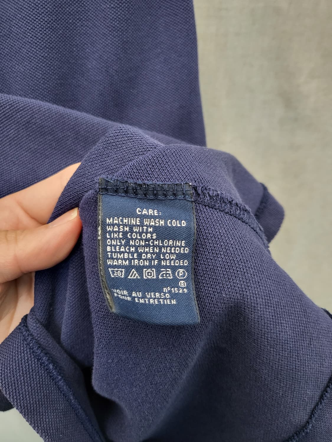 폴로 랄프로렌 네이비 반팔 카라 원피스 상품이미지4