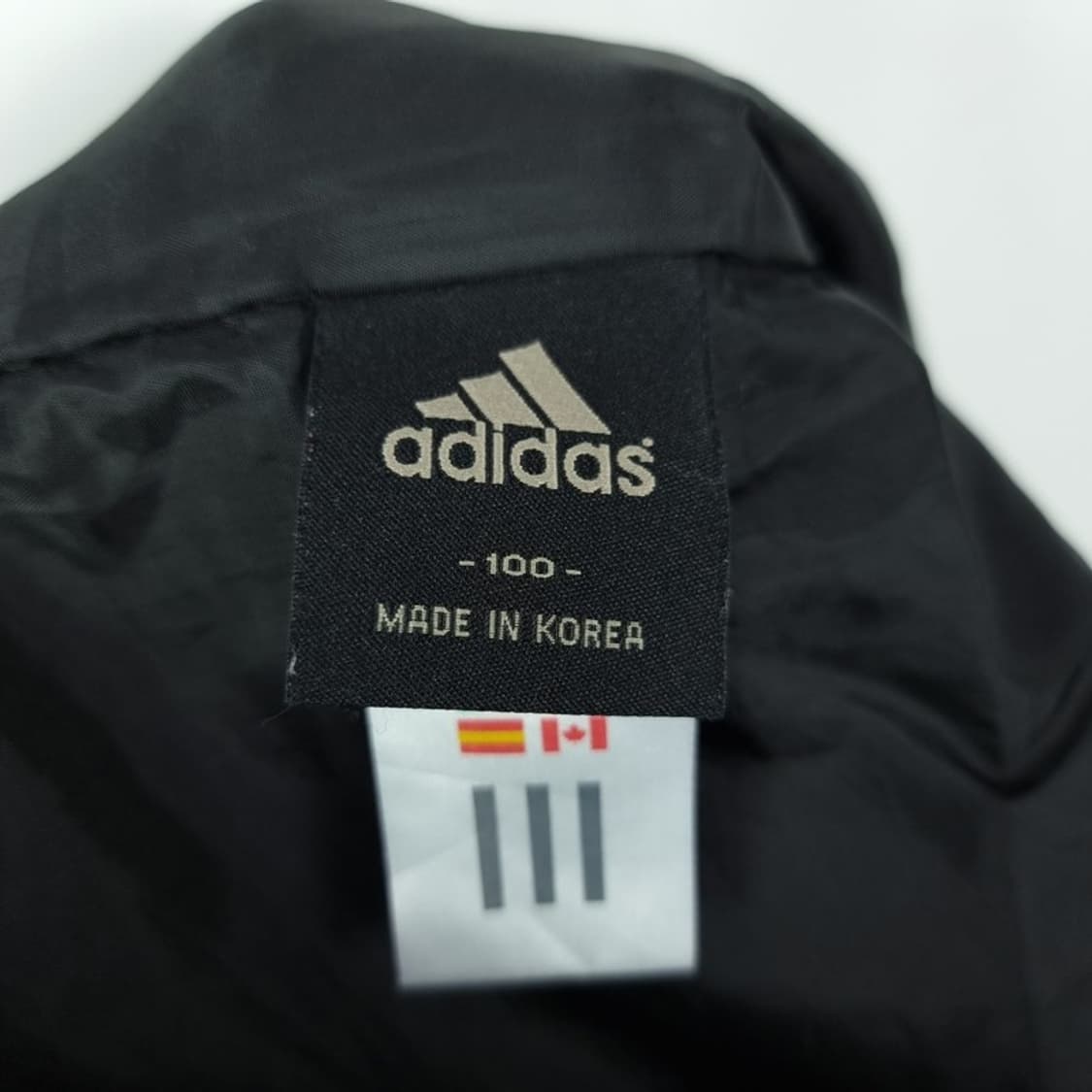 [아디다스] 레더 스트라이프 나일론스트링 트랙 팬츠 블랙 M19885 상품이미지7