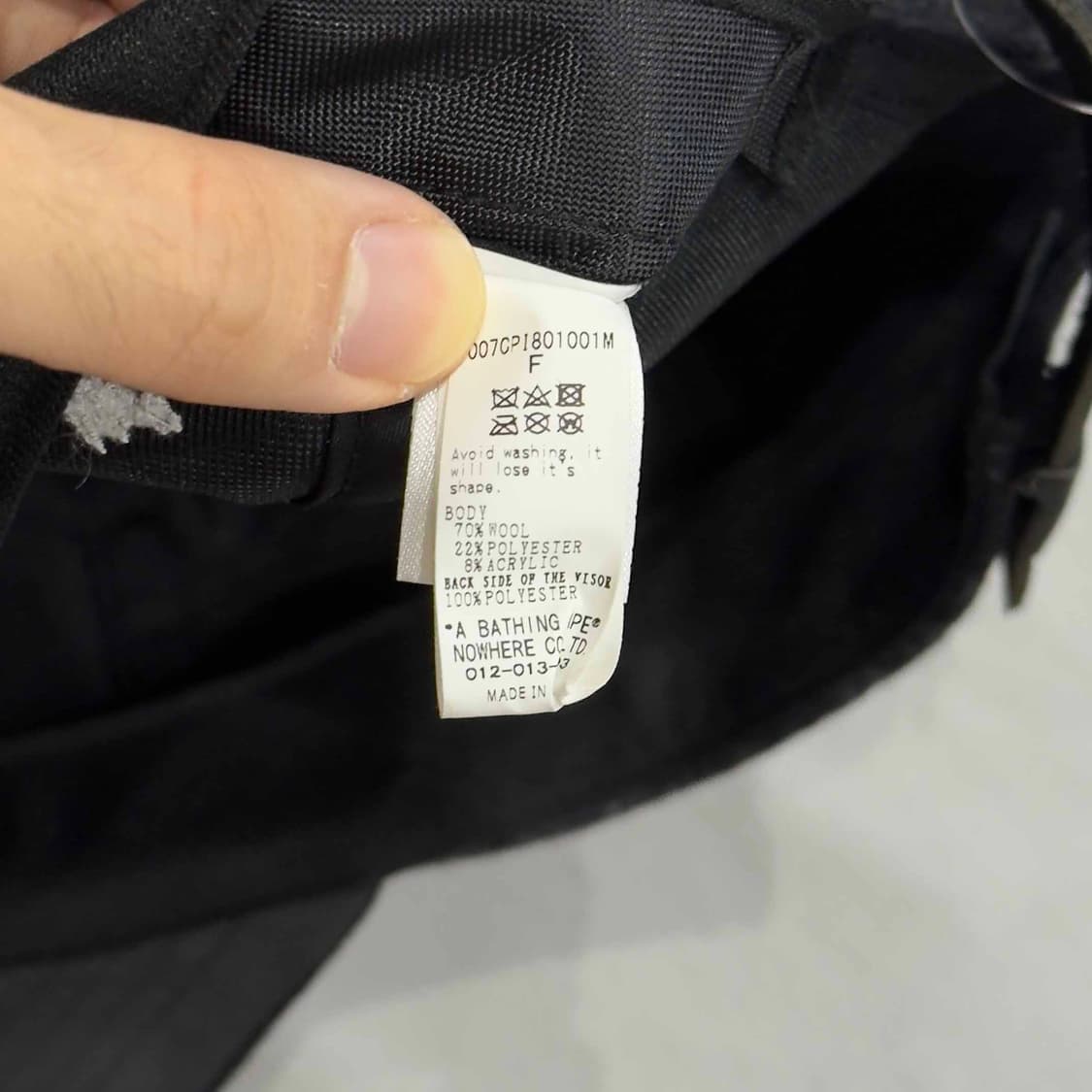 베이프 미스터 베이프 플란넬 체크 울 볼캡 상품이미지6